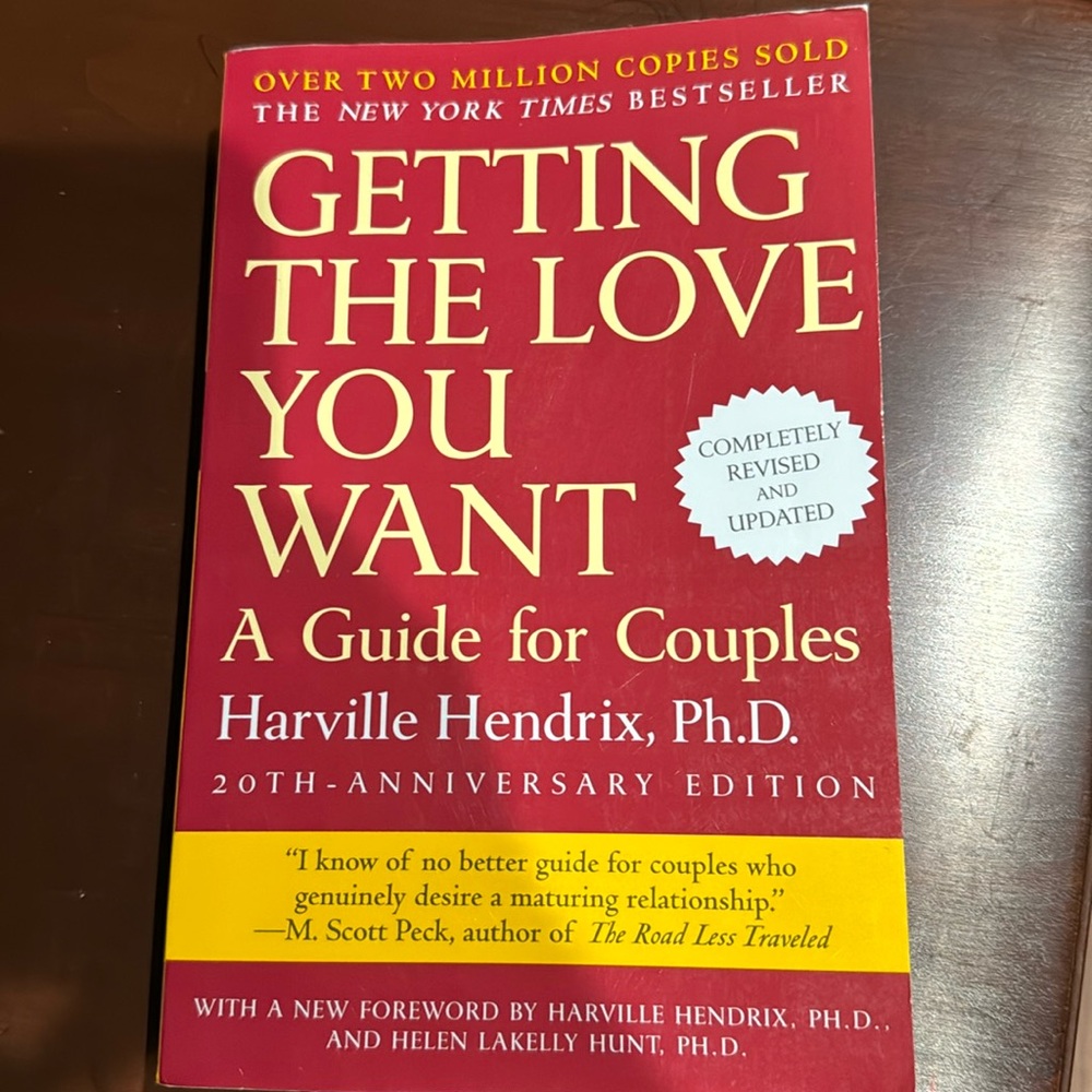 Book Getting the Love You Want A Guide for Couples by Harville Hendrix PhD